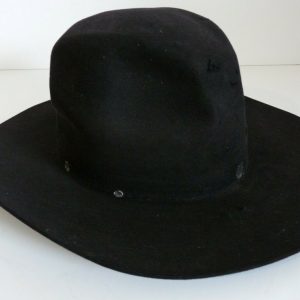 Slash OWNED & WORN Custom Made Guns & Roses Black Fedora Hat JULIEN'S