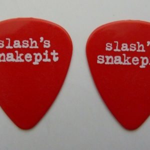 SLASH GUNS & ROSES SNAKEPIT RARE RED DOUBLE BACK TOUR ISSUED GUITAR PICK