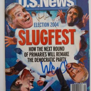 Wesley Clark & John Kerry Signed Autographed 2004 Magazine Cover PSA Guaranteed