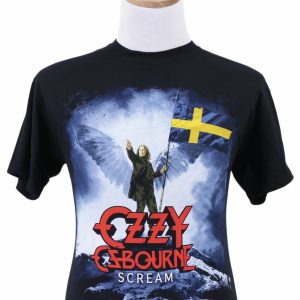 Ozzy Osbourne 2010 Scream Tour Sweden Vintage T-Shirt Men M