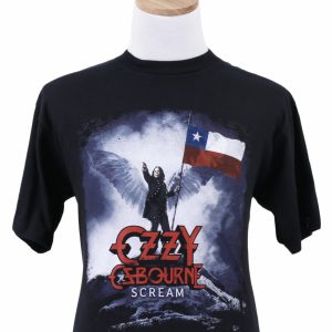 Ozzy Osbourne 2011 Scream Tour Chile Vintage T-Shirt Men L