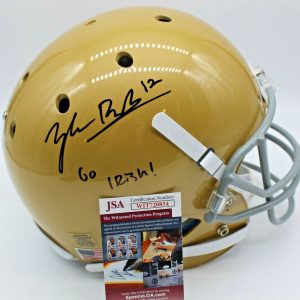 Tyler Buchner Signed Notre Dame Fighting Irish Full Size Helmet w/JSA COA #1