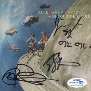 Barenaked Ladies "Detour De Force" AUTOGRAPHS Signed CD Booklet + New CD B ACOA