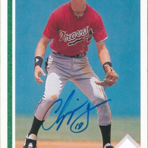 Braves Chipper Jones Authentic Signed 1991 Upper Deck #55 Rookie Card BAS