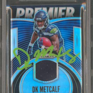 Seahawks DK Metcalf Signed 2019 Panini Prizm Premier 19 RC Auto 10! BAS Slabbed