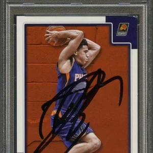 2015-16 NBA Hoops #268 Devin Booker AUTO Signed card PSA Slabbed Autographed RC