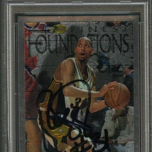 1997 Topps Finest #270 Reggie Miller Signed Card AUTO PSA Slabbed Pacers