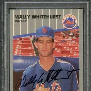 1989 Fleer Update Baseball # U-103 Wally Whitehurst Signed Card PSA Slabbed Auto
