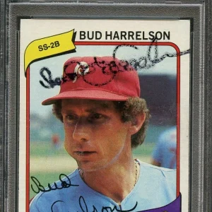 1980 Topps #566 Bud Harrelson Signed Card PSA Slabbed Auto Phillies