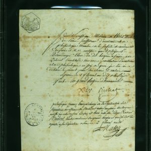 Marie Francois Xavier Bichat Authentic Signed 6.75x8.25 Manuscript BAS Slabbed