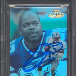 Cowboys Emmitt Smith Signed 1999 Topps Gold Label C1 #25 Card Auto 10! BAS Slab