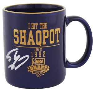 Magic Shaquille O'Neal Signed Shaqpot 1992 NBA Draft Coffee Mug BAS Wit #WP79164