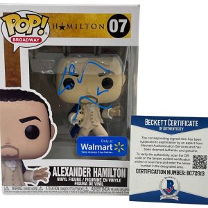 LIN MANUEL MIRANDA SIGNED HAMILTON FUNKO WALMART EXCLUSIVE BROADWAY BAS COA E