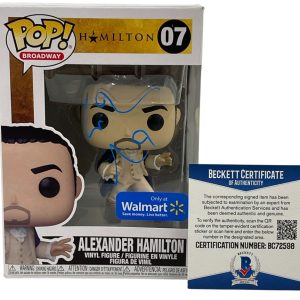 LIN MANUEL MIRANDA SIGNED HAMILTON FUNKO WALMART EXCLUSIVE BROADWAY BAS COA C