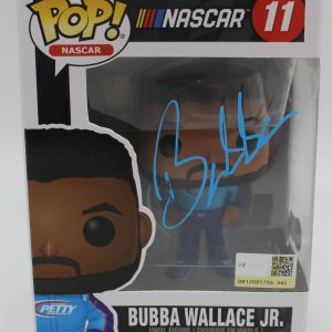 Bubba Wallace Nascar Racing #11 Signed Funko Pop w/Beckett COA BB38045