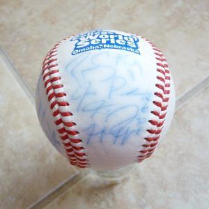 Arizona State 2007 College World Series Team Signed Autographed Baseball x10 #2