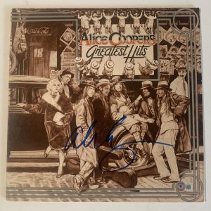 Alice Cooper Dirty Diamonds Signed Autographed LP Album Record BAS Certified