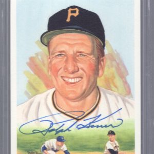 RALPH KINER HAND SIGNED HALL OF FAME PEREZ STEELE CARD PIRATES PSA SLABBED