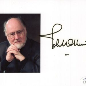 JOHN WILLIAMS HAND SIGNED 5x7 COLOR PHOTO STAR WARS+JAWS COMPOSER JSA