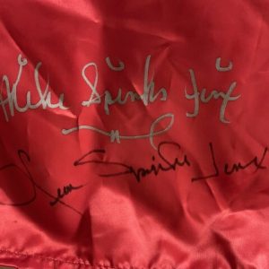 LEON SPINKS+MICHAEL SPINKS+GAVILAN+MACHO+ARGUELLO SIGNED HOF BOXING ROBE JSA