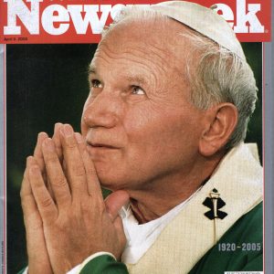 POPE JOHN PAUL II LOT OF 3 COMMEMORATIVE MAGAZINES FROM 2005 NO MAILING LABELS