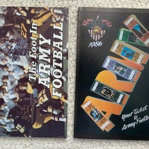 ARMY LOT 2 COLLEGE FB MEDIA GUIDES 1980+1986 AMAZING CONDITION