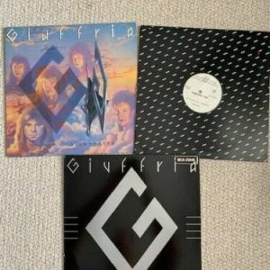 GIUFFRIA LOT OF 3 VINTAGE RECORDS SILK+STEEEL, DEBUT+12 INCH SINGLE LOT OF 3