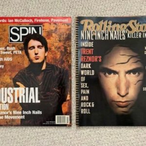 NIN LOT OF 2 MAGAZINES FROM 1990's TRENT REZNOR COVERS NO MAILING LABEL