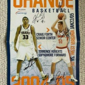 BOEHEIM+GMAC+WARRICK+FORTH+PACE SIGNED 2005 GAME PROGRAM SYRACUSE BASKETBALL