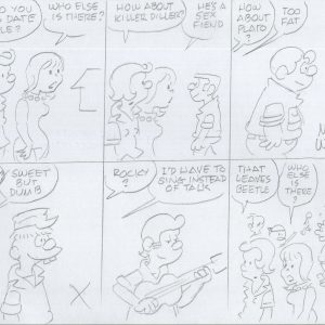 MORT WALKER HAND SIGNED ORIGINAL PENCIL PRE-ORIGINAL ART RARE BEETLE BAILEY