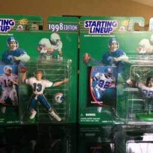 DAN MARINO+EMMITT SMITH+TERRELL+BONUS STARTING LINEUP FIGURES NEW IN PACKAGES