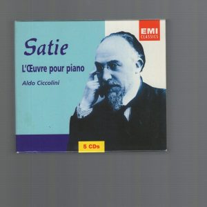 SATIE L'CEUVRE POUR PIANO 5 CD BOX SET+OUTTAKES VERY RARE AMAZING CONDITION