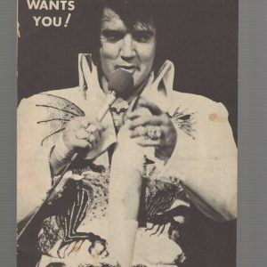 ELVIS PRESLEY VINTAGE FAN CLUB APPLICATION FROM THE 1970's AWESOME+RARE