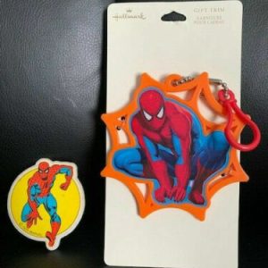 SPIDER-MAN 1989 MAGNET+2009 HALLMARK GIFT TRIM AMAZING AWESOME+RARE