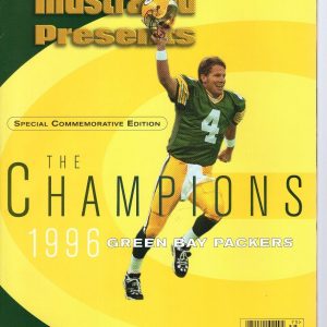 1996 PACKERS SB CHAMPS SI+BECKETT TRIBUTE MAGAZINES BRETT FAVRE LOT OF 2