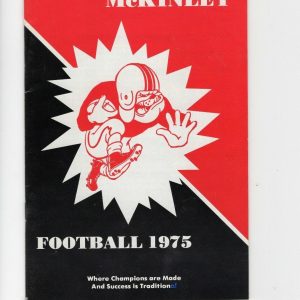 1975 CANTON MCKINLEY OHIO HIGH SCHOOL FB MEDIA GUIDE RARE AMAZING CONDITION