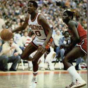 SYRACUSE BASKETBALL 1982 GAME PROGRAM AT CARRIER DOME GENE WALDRON COVER