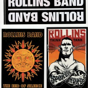 HENRY ROLLINS VINTAGE BUMPER STICKER+POSTCARDS AWESOME+RARE ROLLINS BAND