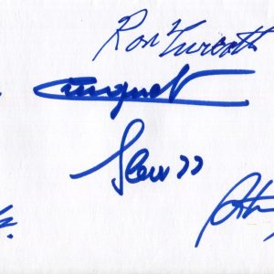 TURCOTTE+STEVE CAUTHEN+PINCAY+CRUGUET HAND SIGNED SEABISCUIT ENVELOPE+COA