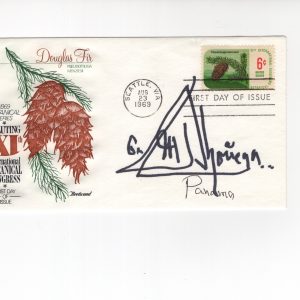 MANUEL NORIEGA HAND SIGNED 1969 FIRST DAY COVER AWESOME+RARE JSA