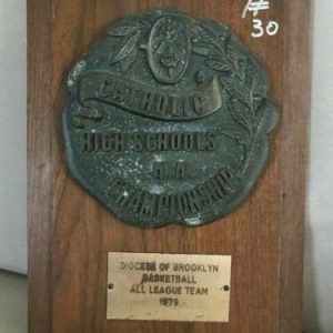 RED BRUIN 1979 HIGH SCHOOL BASKETBALL ALL LEAGUE TEAM AWARD SYRACUSE BK LEGEND