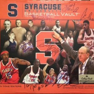 SYRACUSE BASKETBALL SIGNED VAULT BOOK 10 SIGS CARMELO+PEARL+BOEHEIM+BING+GMAC