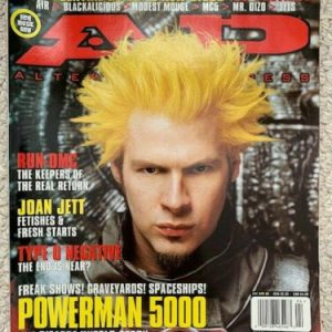 A.P. MAGAZINE FROM 2000 POWERMAN 5000 COVER RARE NO MAILING LABEL