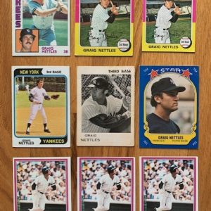 GRAIG NETTLES LOT OF 25 VINTAGE BASEBALL CARDS 1975 MINI GREAT CONDITION
