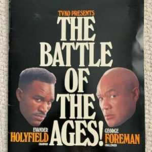 HOLYFIELD VS FOREMAN BATTLE OF THE AGES BOXING PRESS/MEDIA KIT TRUMP PLAZA 1991