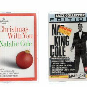 NAT KING COLE+NATALIE COLE LOT OF 2 VINTAGE CASSETTE TAPES BOTH STILL SEALED