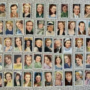 COMPLETE 48 CARD SET OF MOVIE STAR CARDS 1939 GABLE+GARBO AMAZING CONDITION