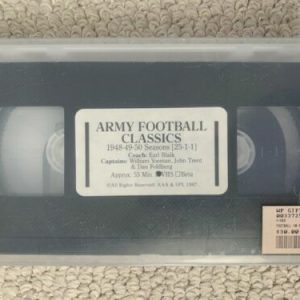 ARMY FOOTBALL CLASSICS VHS TAPE FROM 1987 1948-1950 AWESOME+RARE
