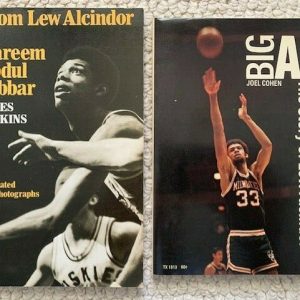 LEW ALCINDOR LOT OF 2 VINTAGE PAPERBACK BOOKS AMAZING CONDITION VERY RARE