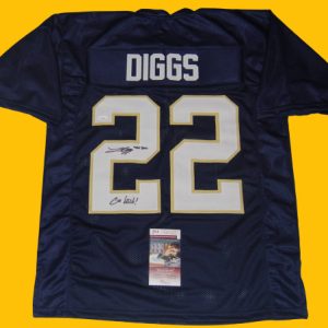 LOGAN DIGGS signed (NOTRE DAME FIGHTING IRISH) Go Irish custom jersey JSA